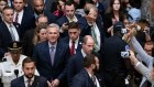 The toppling of House speaker Kevin McCarthy, centre left, on October 3 has triggered the latest bout of instability in Washington. 