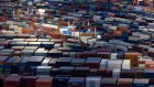 Containers in South Korea’s Busan port terminal. Exports from the country fell at the steepest pace in more than three years in July.