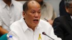 Benigno Aquino pictured in the Philippine Senate in 2017.