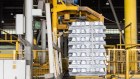 Aluminium ingots stacked at a facility in the Middle East. There is a renewed push for the material to be  classified a critical mineral in Australia.