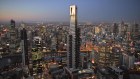 The Grocon-built Eureka Tower dominates the Melbourne skyline. 