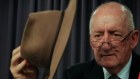 Former Ambassador to the Holy See, Tim Fischer, addresses the National Press Club of Australia in Canberra on Wednesday 1 February 2012.
Photo: Alex Ellinghausen