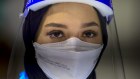 A health worker at the Histopath pre-departure COVID testing clinic at Sydney International airport in 2021.