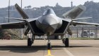 A PLA Chengdu J-20S stealth fighter jet on the tarmac at an air show in China in November.