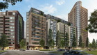 An artist's impression of the next four Mirvac towers in Green Square. 