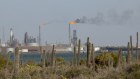 An oil refinery in Venezuela. 