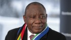 South African President Cyril Ramaphosa in Davos, Switzerland in January.
