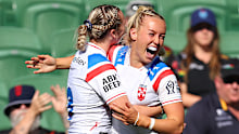 Jasmin Strange scored on debut with England.