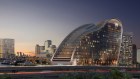 The Ribbon W Hotel being built at Darling Harbour, Sydney 
