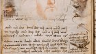A detail of a page of the Leonardo da Vinci’s “Codex of the Flight of Birds”. 