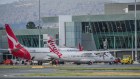 Planes on the tarmac at Canberra Airport.