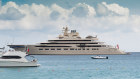 The 156-metre Dilbar superyacht, reportedly valued at nearly $US600 million, is owned by Russian oligarch Alisher Usmanov.