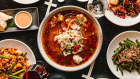 Spicy Sichuan boiled fish, glass noodles and black cardamom at Stanley.
