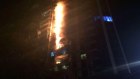 The Lacrosse tower on fire in Docklands in 2014.
