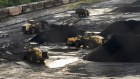 Coking coal near steel mills in Pennsylvania. Demand for coking coal mines is high with suitors forecasting strong demand from mills for years to come.