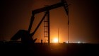 An oil pump jack in Midland, Texas. 
