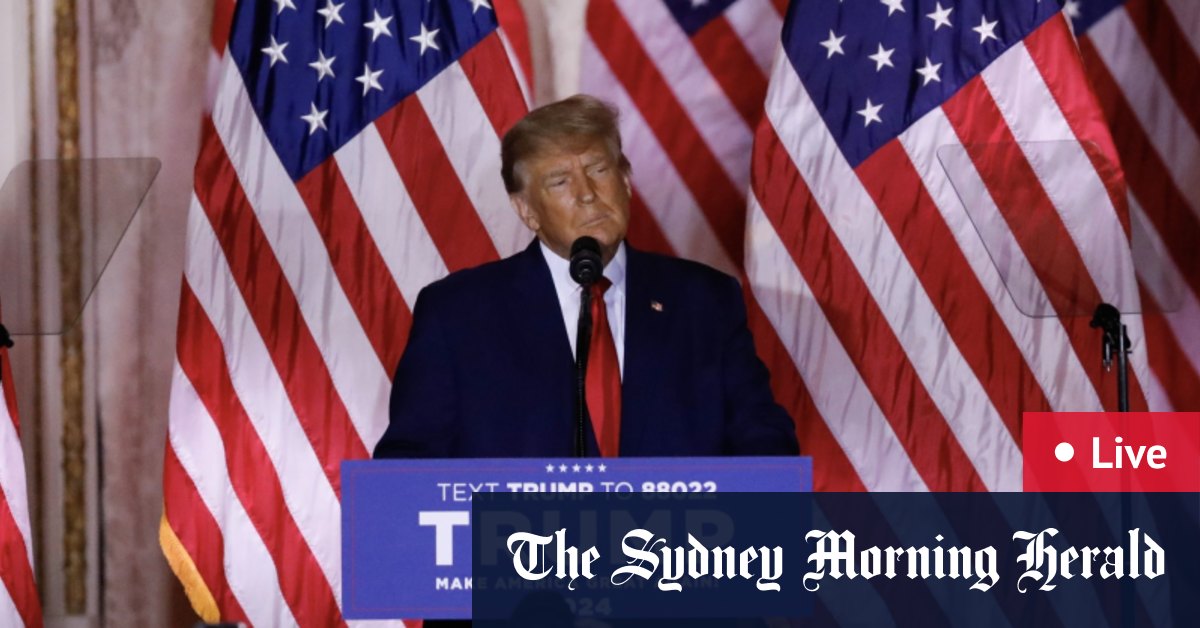 Трамп объявляет о своем участии в выборах 2024 года в США»;  Forbes, наводнения в Йогуре обрушились на Новый Южный Уэльс;  удар по Польше российскими ракетами;  Энтони Альбанезе встречается с Си Цзиньпином;  Трамп готовится начать выборы в США в 2024 году;  Викторианская избирательная кампания 2022 года продолжается