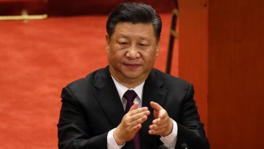 Chinese President Xi Jinping at the Great Hall of the People in Beijing.