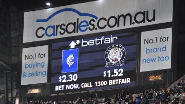 Advocates have been fighting to remove gambling advertising from sport. 