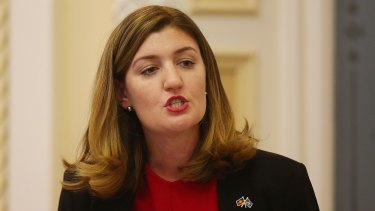 Shannon Fentiman in State Parliament.