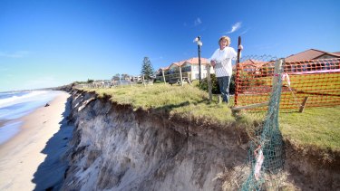 The threat of sea-level rise ...  erosion at Old Bar, NSW. 