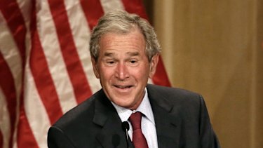 Former US president George W Bush.