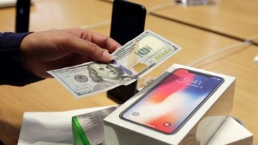 The iPhone X's high starting price has helped boost Apple's profits.
