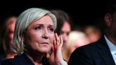 French far right leader Marine Le Pen.