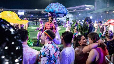 The Gay and Lesbian Mardi Gras parade enjoyed a break in the weather. 