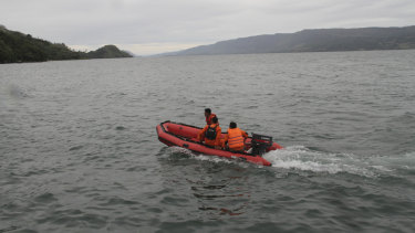 An Indonesian search and rescue team.