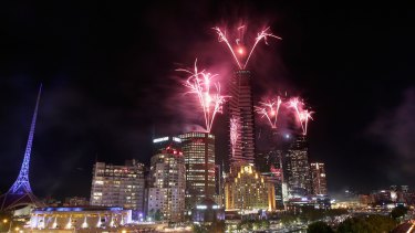 There will be fireworks displays in both Docklands and Dandenong.