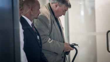 George Pell has been held in custody since a pre-sentencing hearing in February. In March he was sentenced to six years in prison for child sex abuse.
