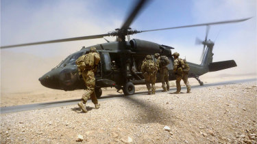 Australian special forces soldiers in Afghanistan in 2012. 
