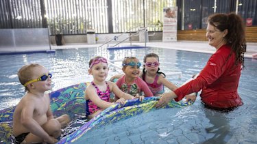 YMCA Noble Park swimming instructor Jen Walker was excited to have her students back in the water again. 