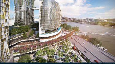 The multibillion-dollar Queens Wharf development will include Brisbane's first six-star hotel.
