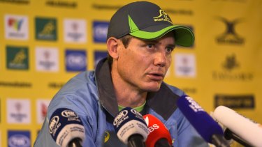 Stephen Larkham has been sacked as the Wallabies attack coach. 