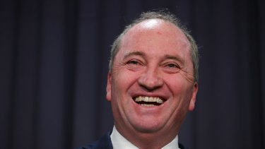 Asked if he believed press freedom was under threat, Barnaby Joyce said: "What a load of rubbish."