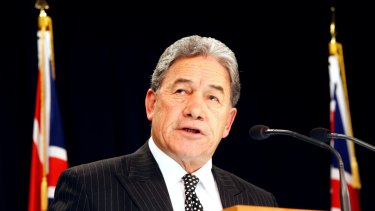 NZ First party leader and Deputy PM Winston Peters.