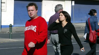Carl Williams and former wife Roberta at the height of the gangland war in 2004.