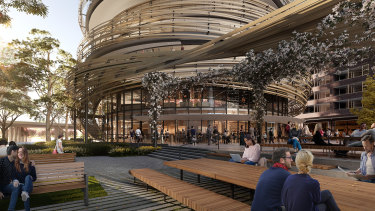 Lendlease Snaps Up 110m For Sale Of Barangaroo Darling Harbour Properties La piu grande facciata curva in legno d'australia. darling harbour