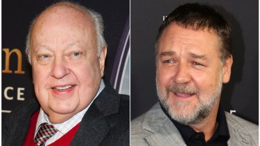 Russell Crowe (right) is to play Roger Ailes in a Showtime series about the disgraced Fox News executive.