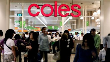 Coles food and liquor sales  jumped in the first quarter.