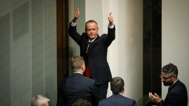 Opposition Leader Bill Shorten after his budget reply speech earlier this month.