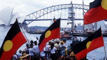 An Aboriginal flag should fly from the top of the bridge permanently.