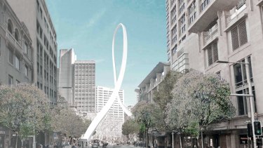 Not going ahead: The Cloud Arch is a victim of the troubled light rail project.