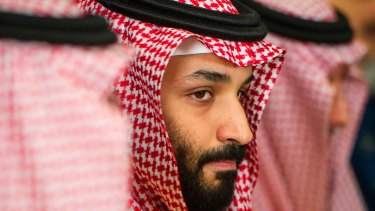 Saudi Crown Prince Mohammed bin Salman, who the CIA believes was responsible for journalist Jamal Khashoggi's murder.