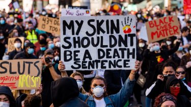 Protesters in Sydney.