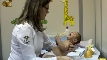 Maria Lys was born with microcephaly due to her mother contracting Zika virus in Brazil.