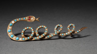 Cooee, an item from the jewellery collection within the Kennedy treasures that will find a home at the National Museum of Australia.