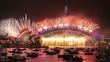 Sydney rings in 2020.